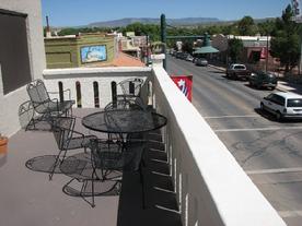 privately rent the whole upstairs of this historic cottonwood hotel with balcony near Sedona